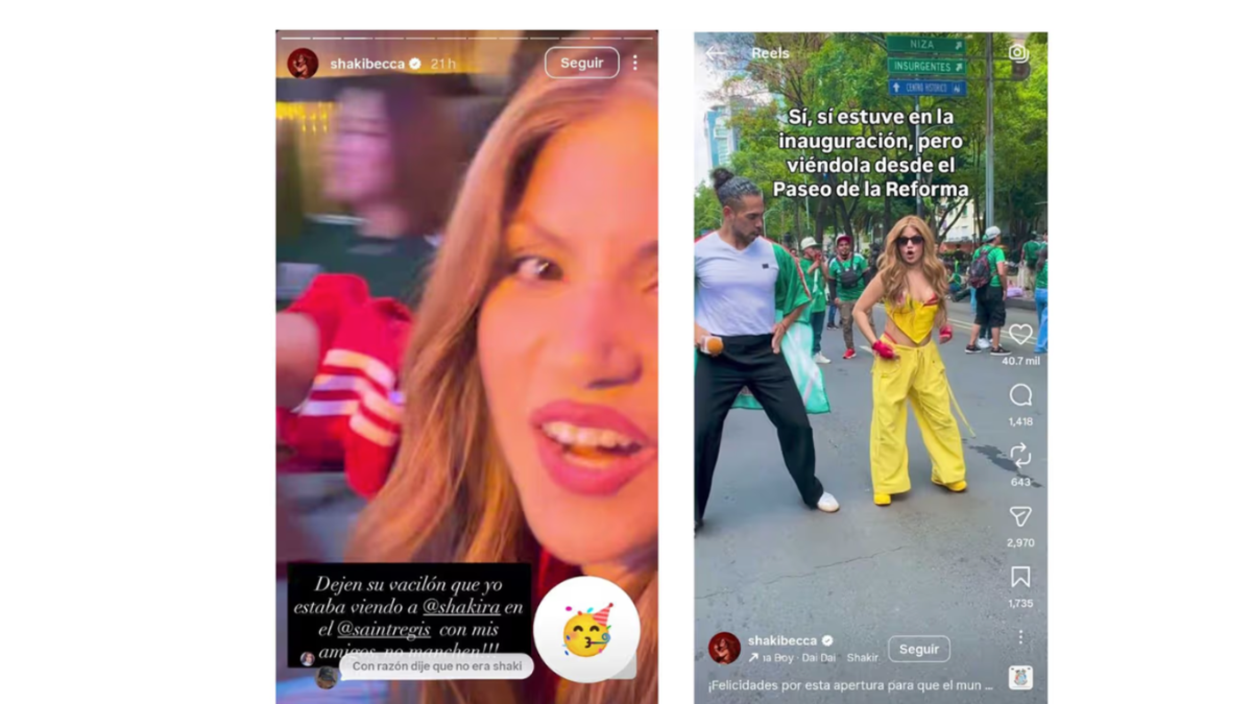 Shakira y Shakibecca
