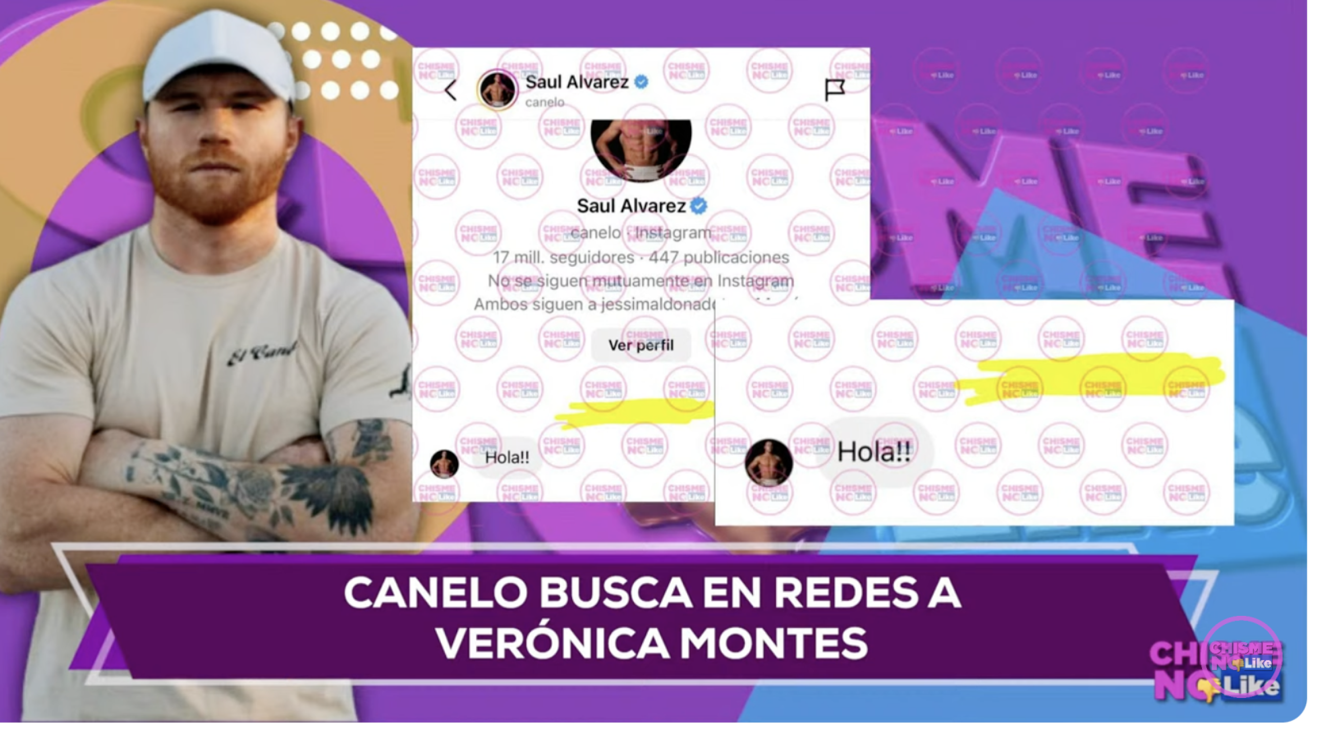 Verónica Montes y Canelo Álvarez mensajes