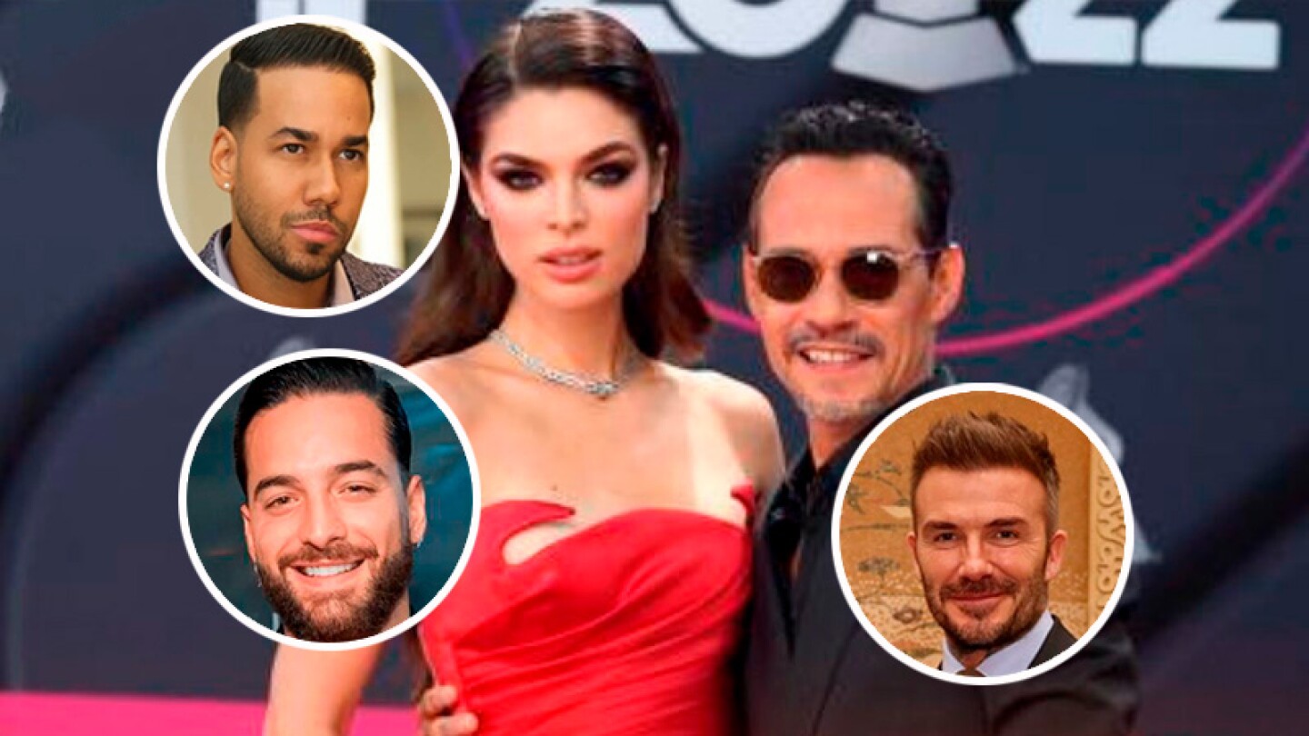 Romeo Santos, Maluma y David Beckham serán padrinos de la boda de Mark Anthony y Nadia Ferreira