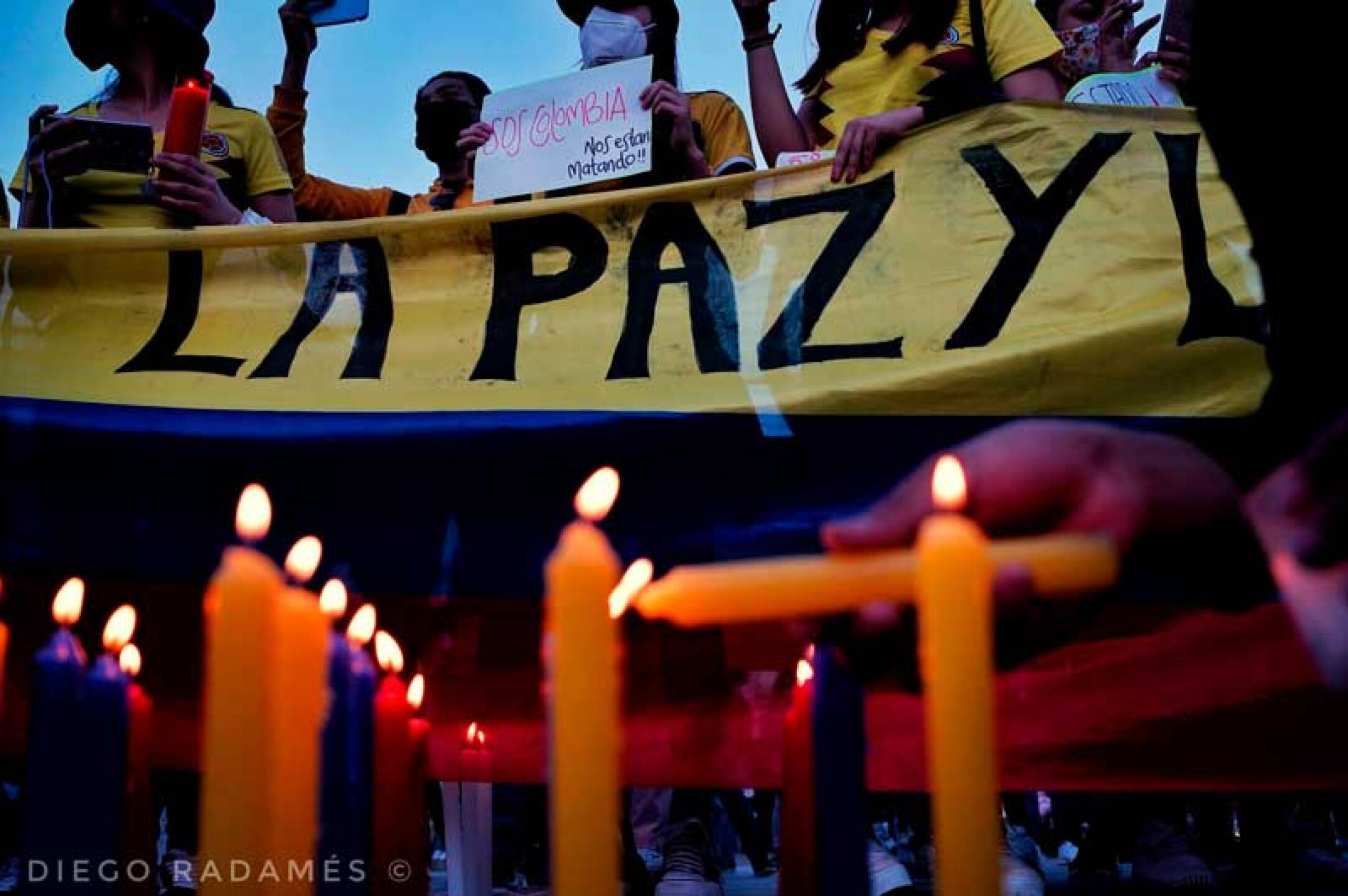 El publo colombiano se manifiesta