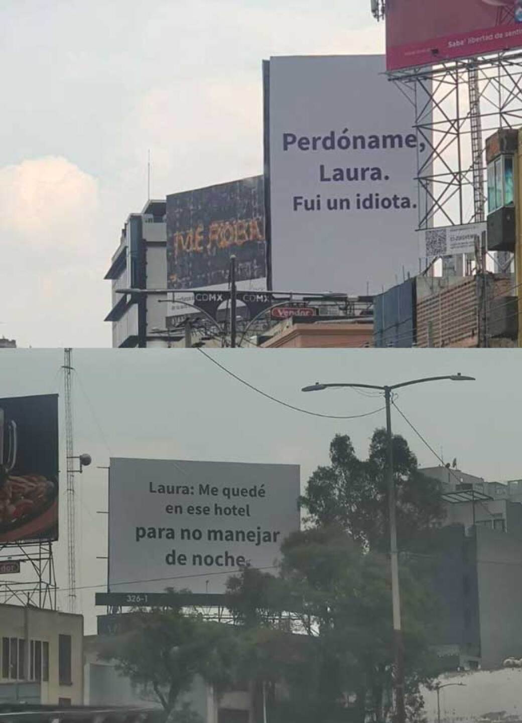 "Perdóname, Laura": ¿Quién es Laura y por qué hay espectaculares?