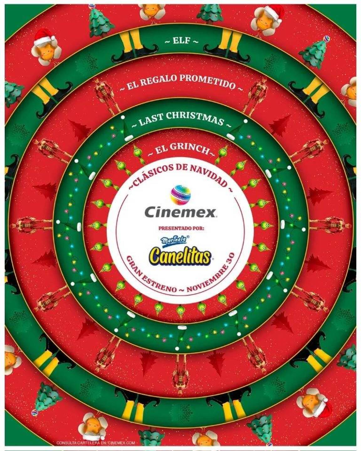 Cinemex proyectará películas navideñas