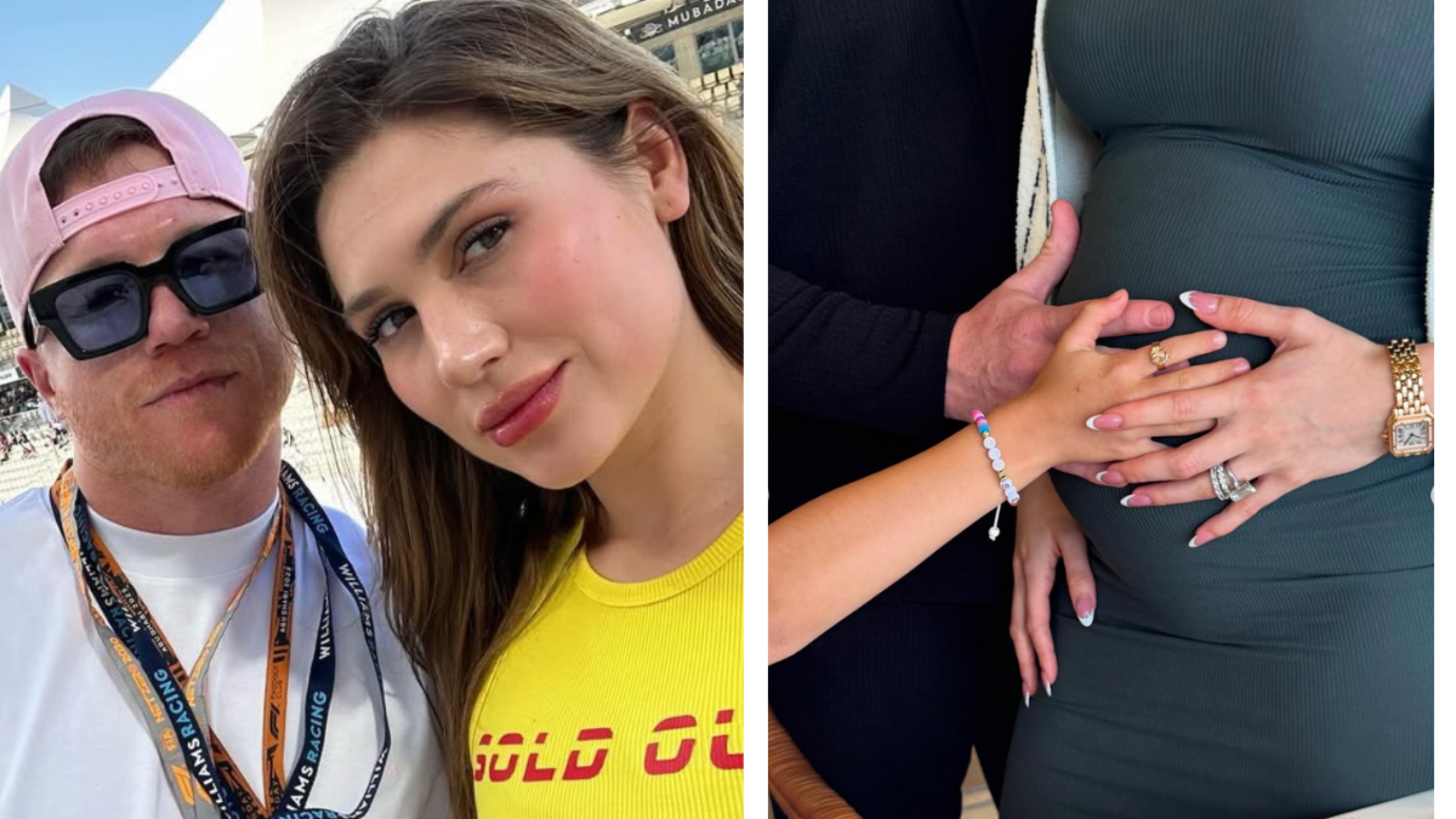 Canelo Álvarez y su esposa