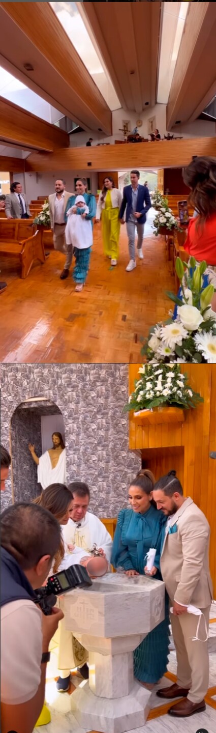 Jimina Longoria y Gualy Cárdenas realizaron este fin de semana el bautizo de su hijo
