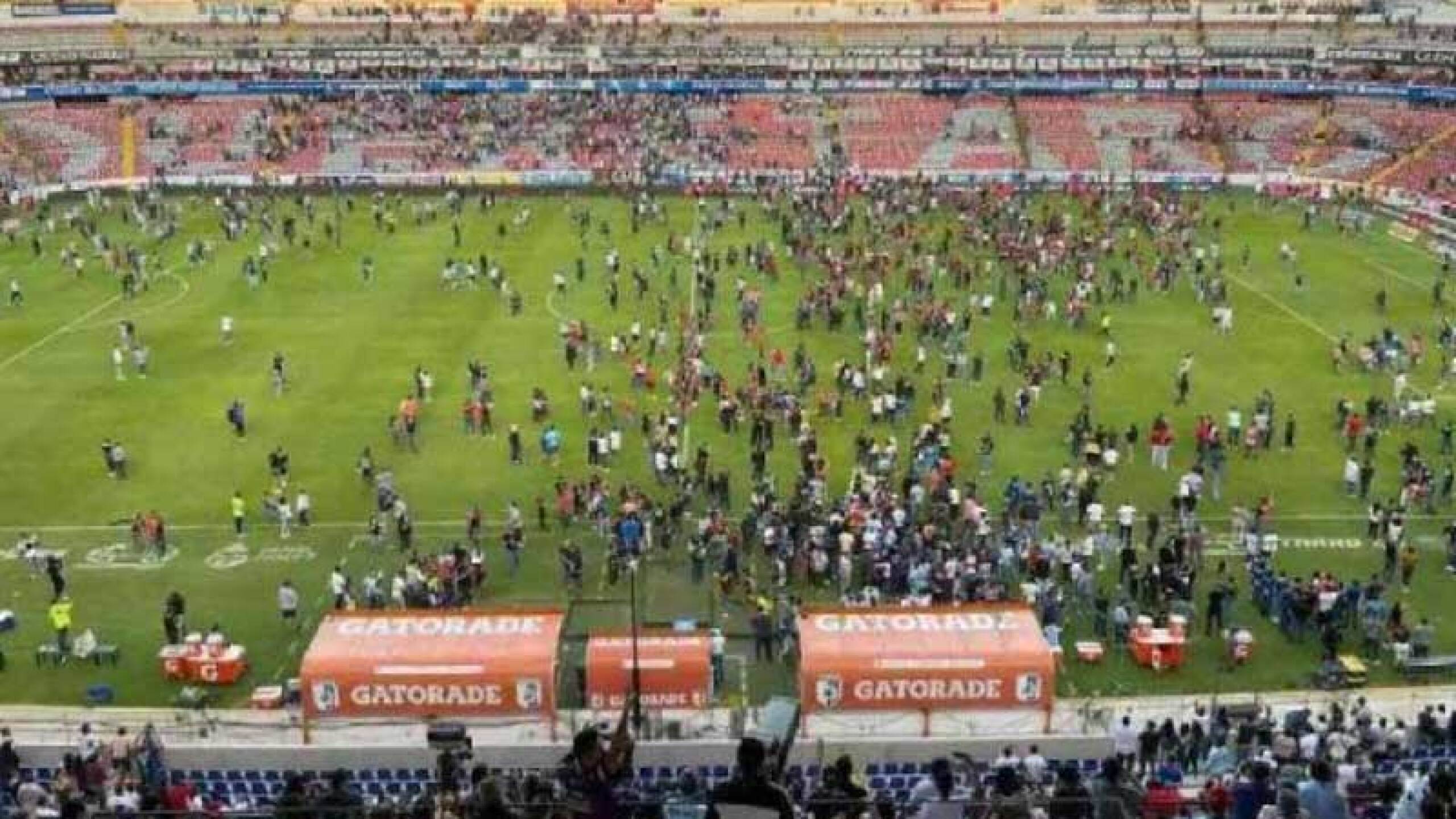 Riña en El Corregidora.