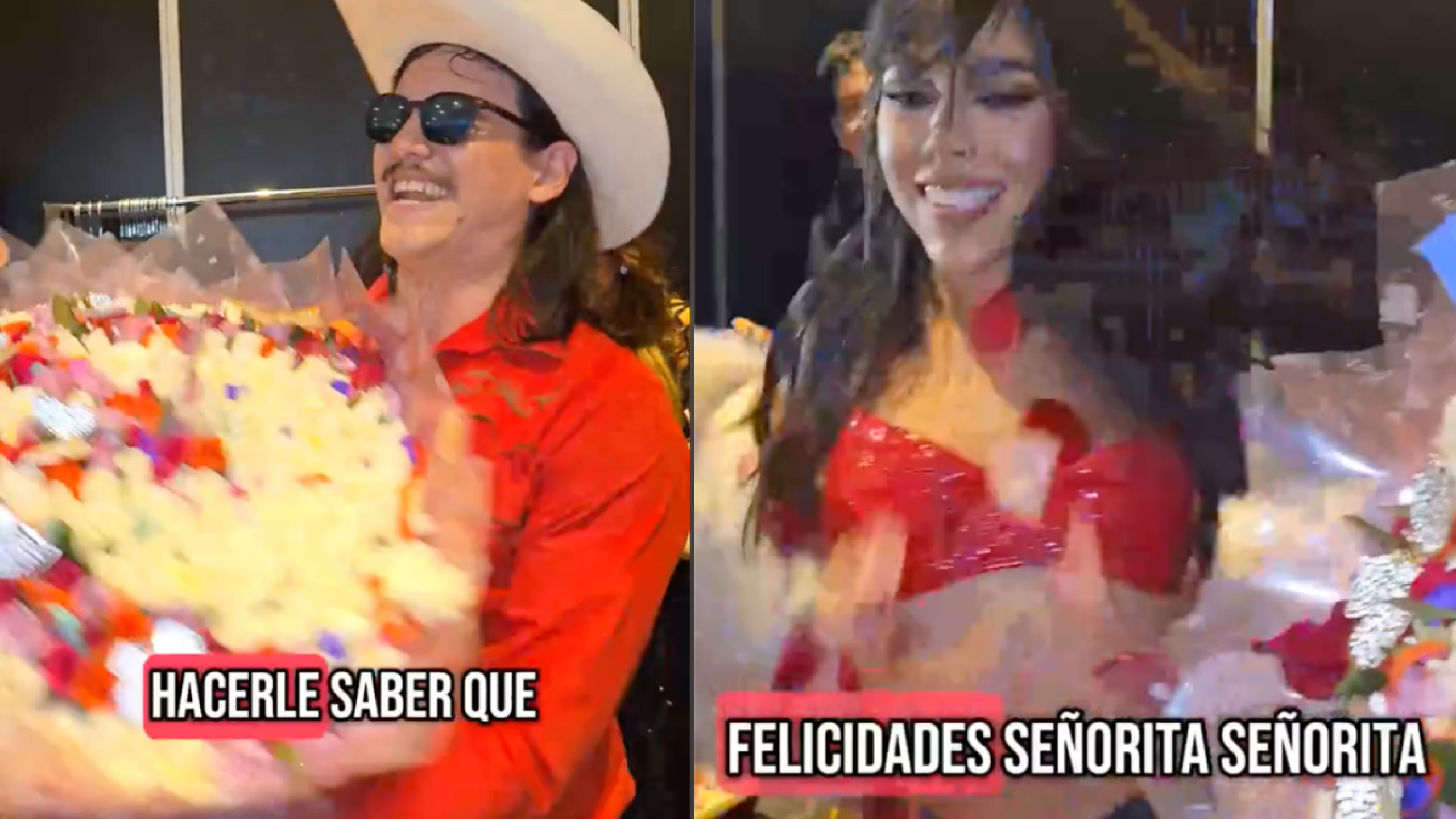 Danna Paola recibe flores de “El Patrón” y su reacción se vuelve viral