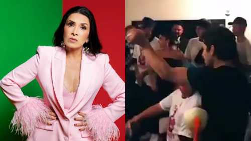 Dalilah Polanco y festejo de Aarón Mercury