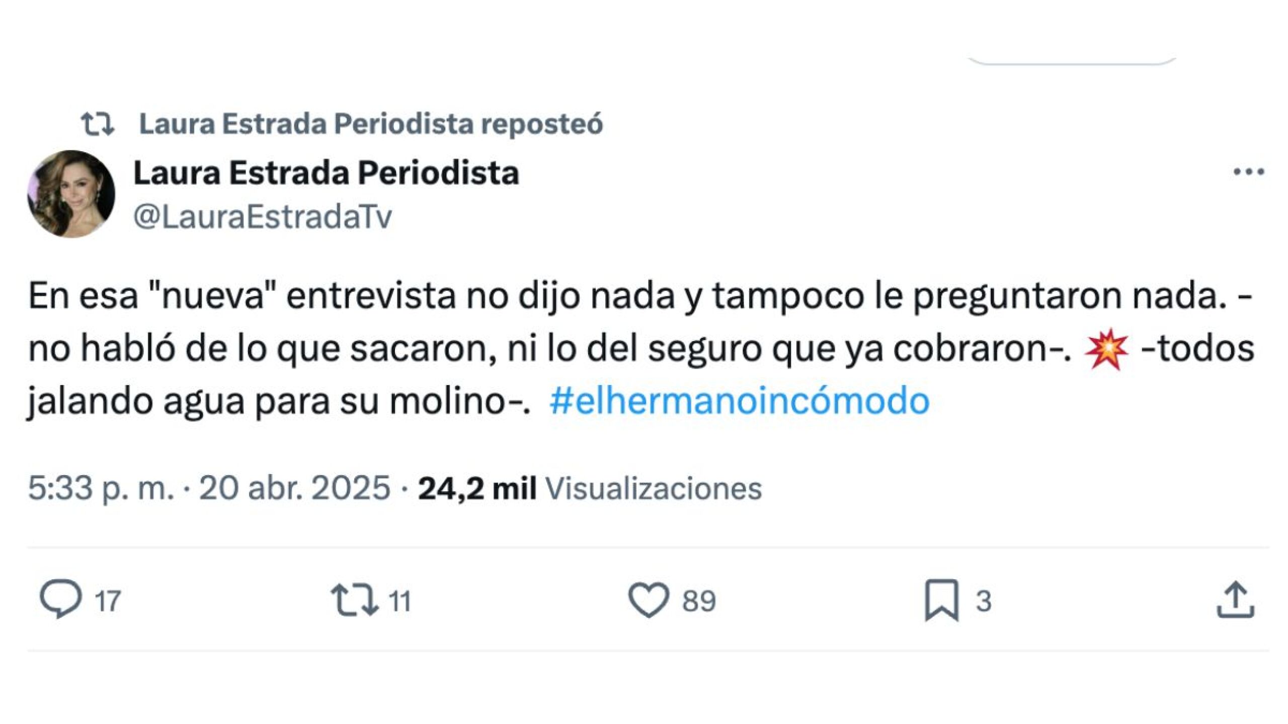 Amiga de Pati Chapoy expone a Alex B