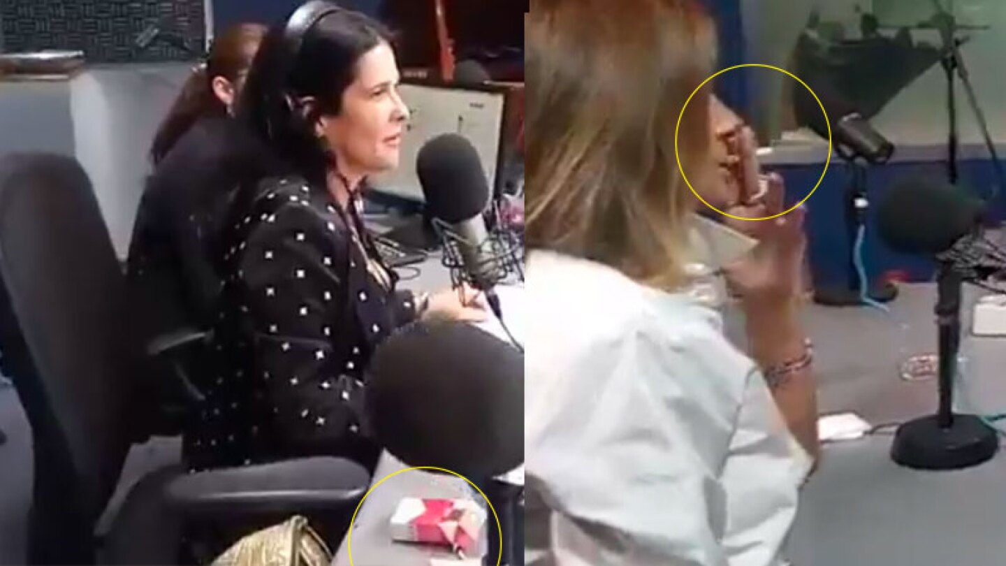 La cabina de W Radio se convirtió en una nube de humo.