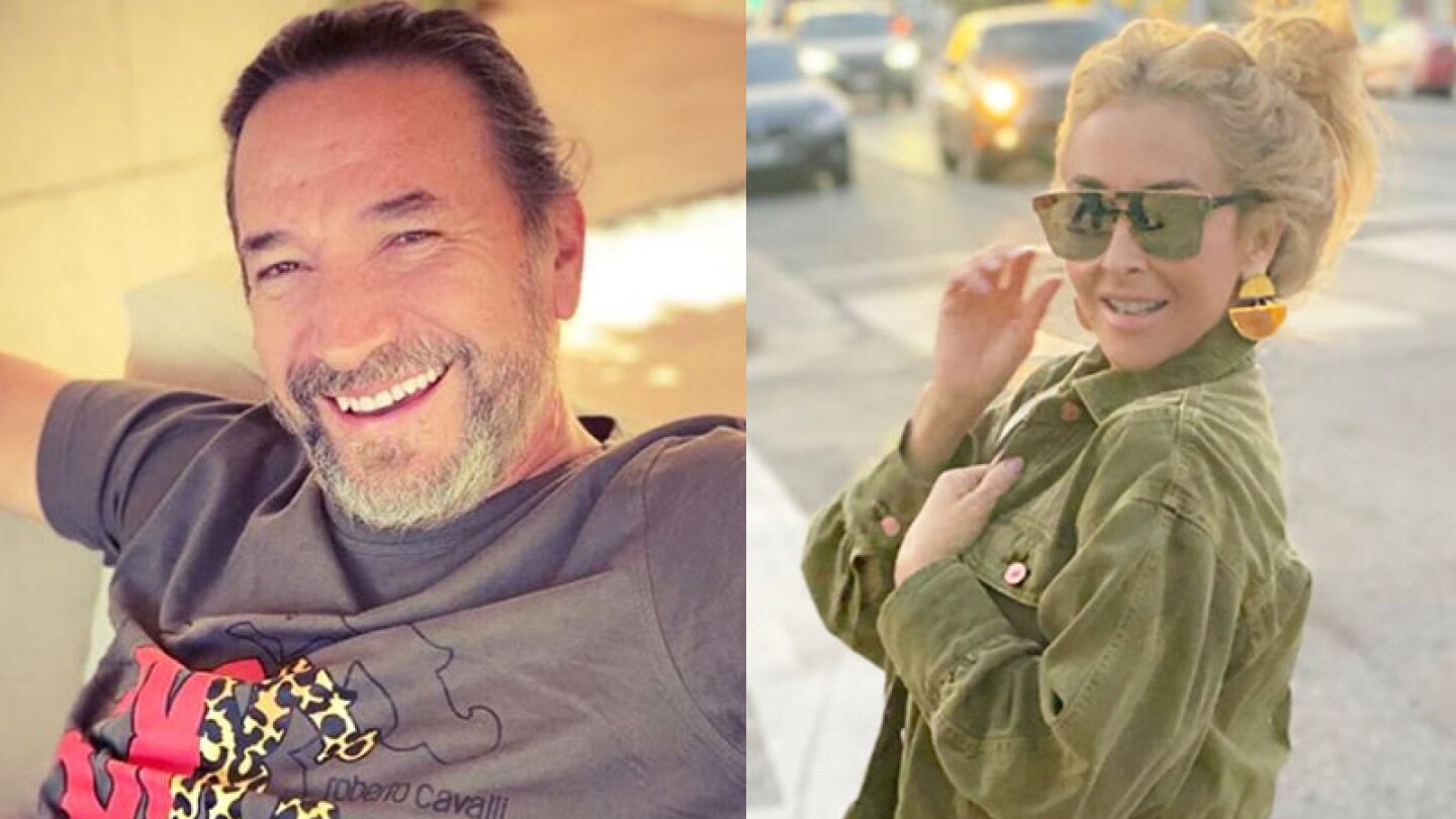 Marco Antonio Solís y su esposa