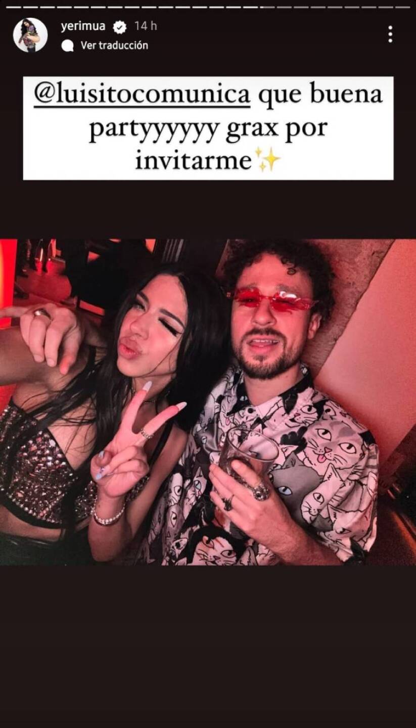 La influencer asistió a la fiesta de Luisito Comunica.