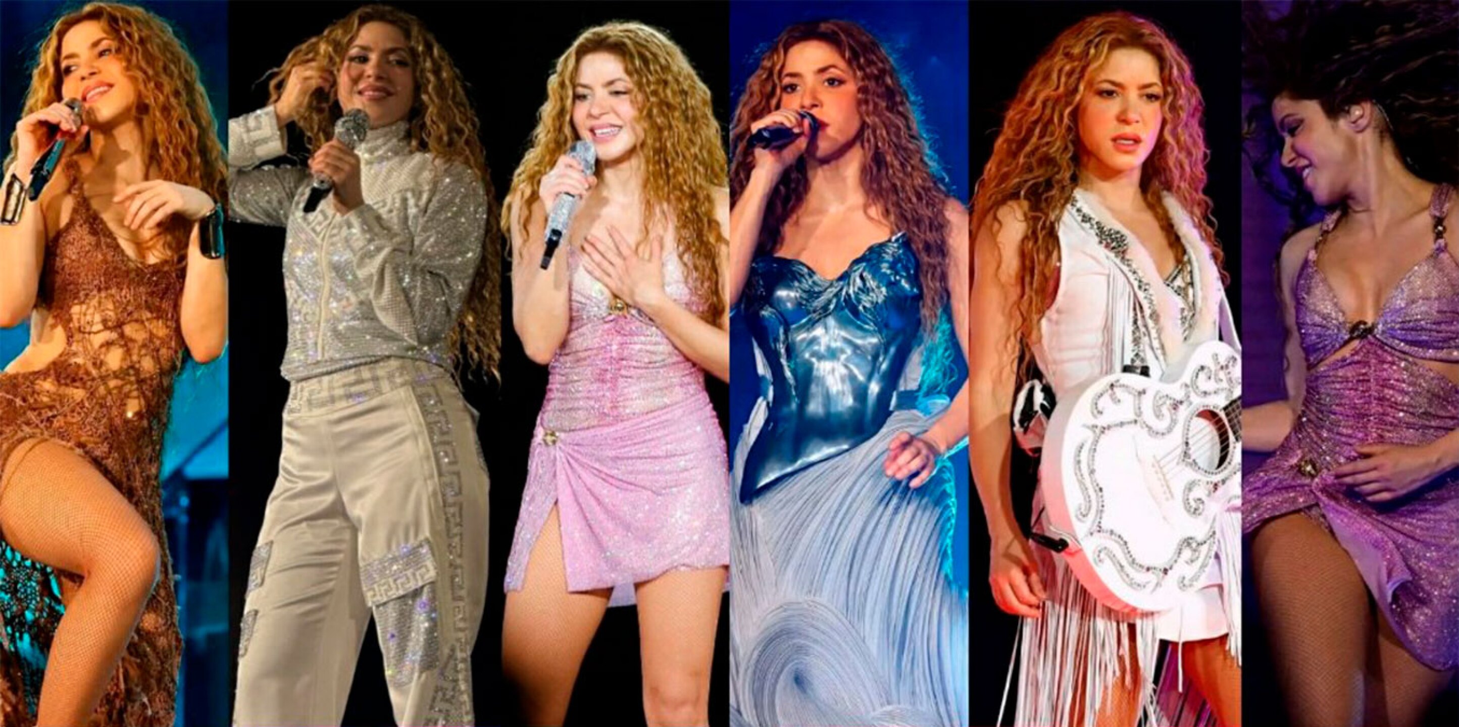 Vestuarios de Shakira en concierto gira mundial