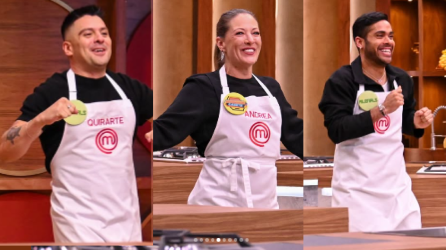 Carlos Quirarte, Andrea Noli y Dani Valle, finalistas de MasterChef celebrity generaciones