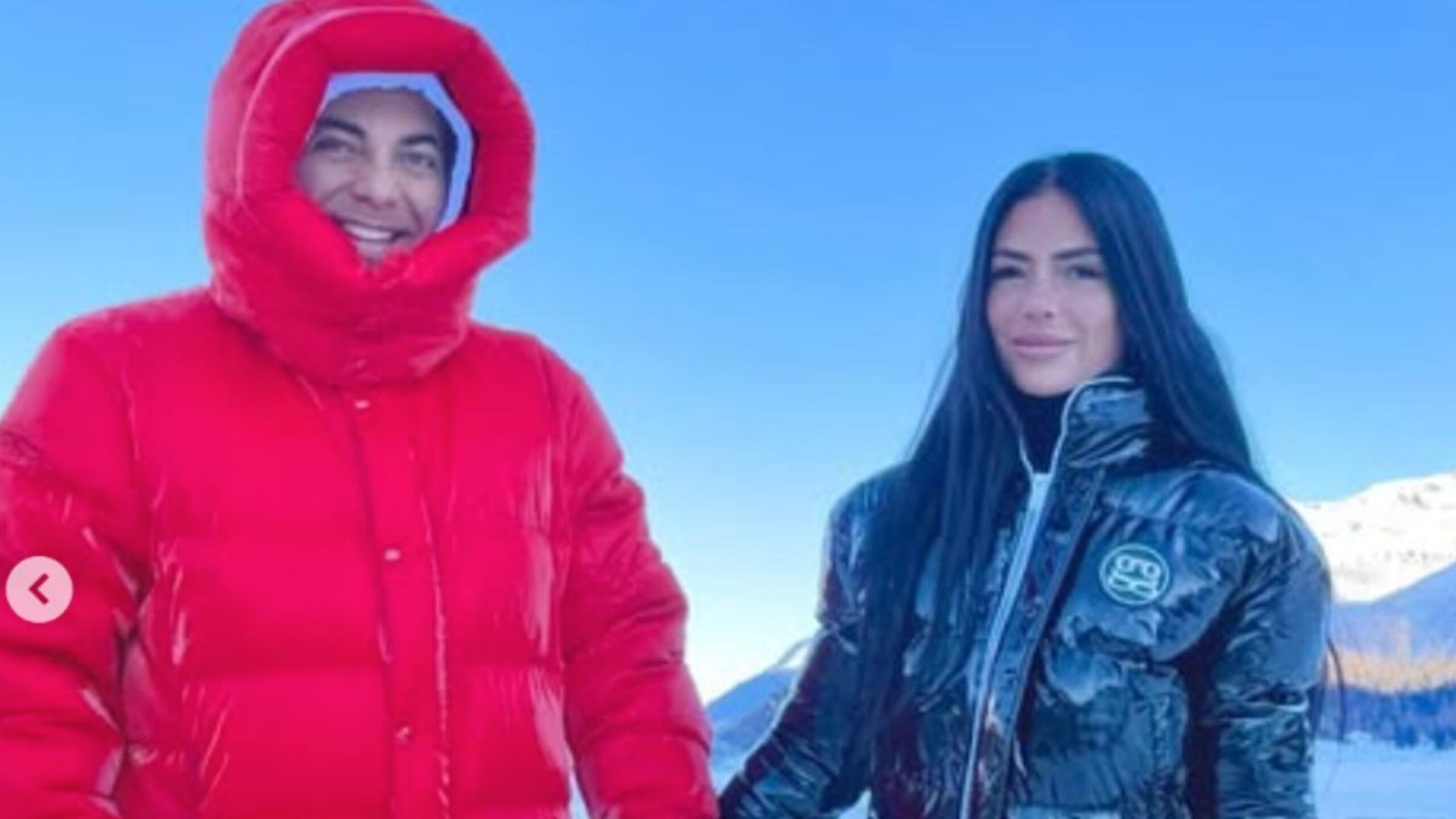 Cristian Castro con Mariela Sánchez