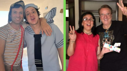 Sylvia Villagrán y Carlos Villagrán