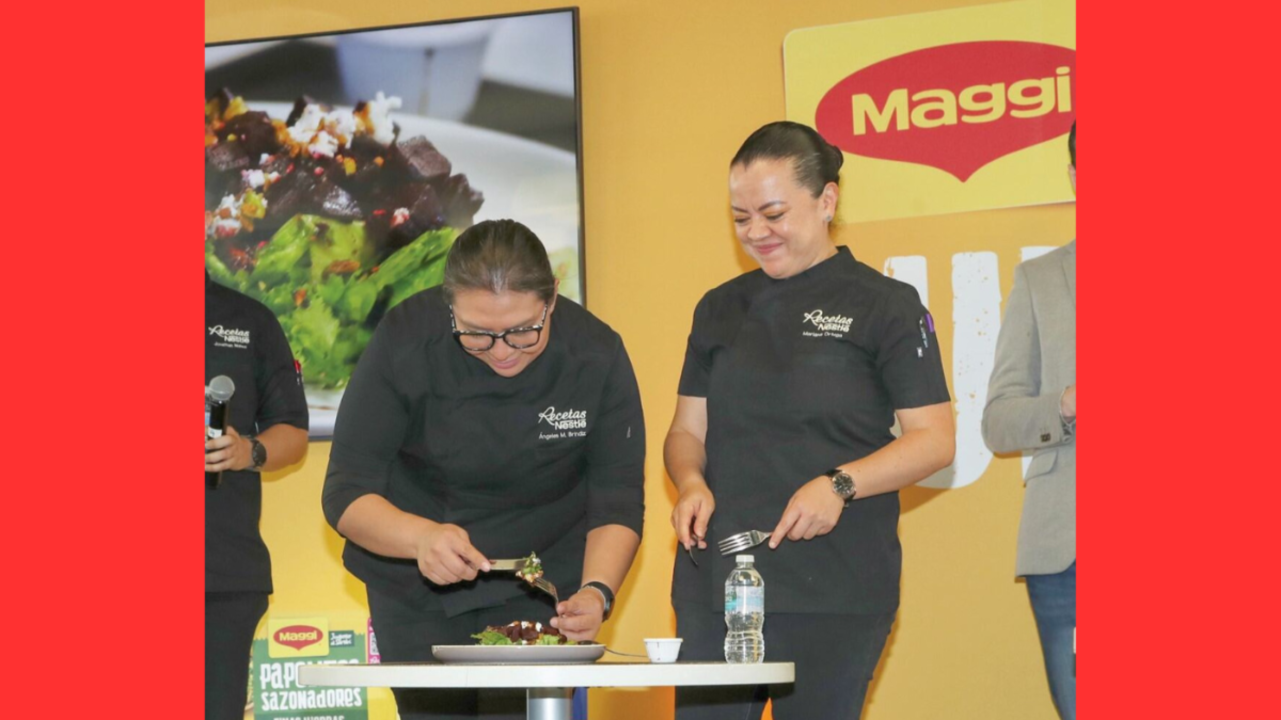 Maggi Héroes culinarios, los jueces probando platillos