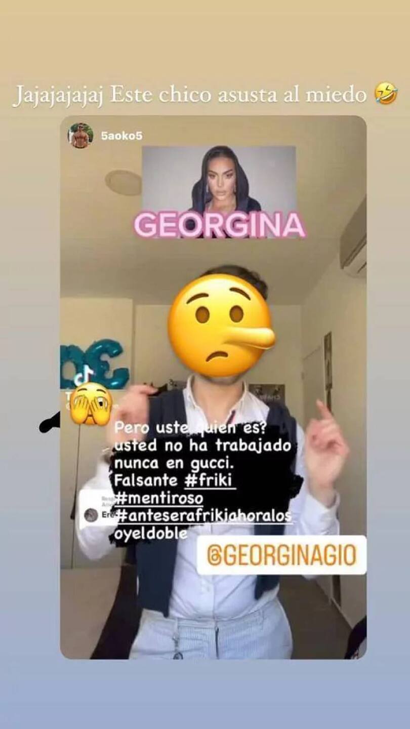 Georgina Rodríguez responde a excompañero por hacerla quedar como oportunista: "¿usted quien es?