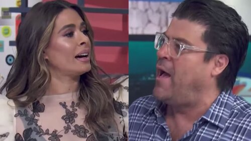 El conductor se defendió diciendo que la periodista Adela Micha, estaba ‘loca’.