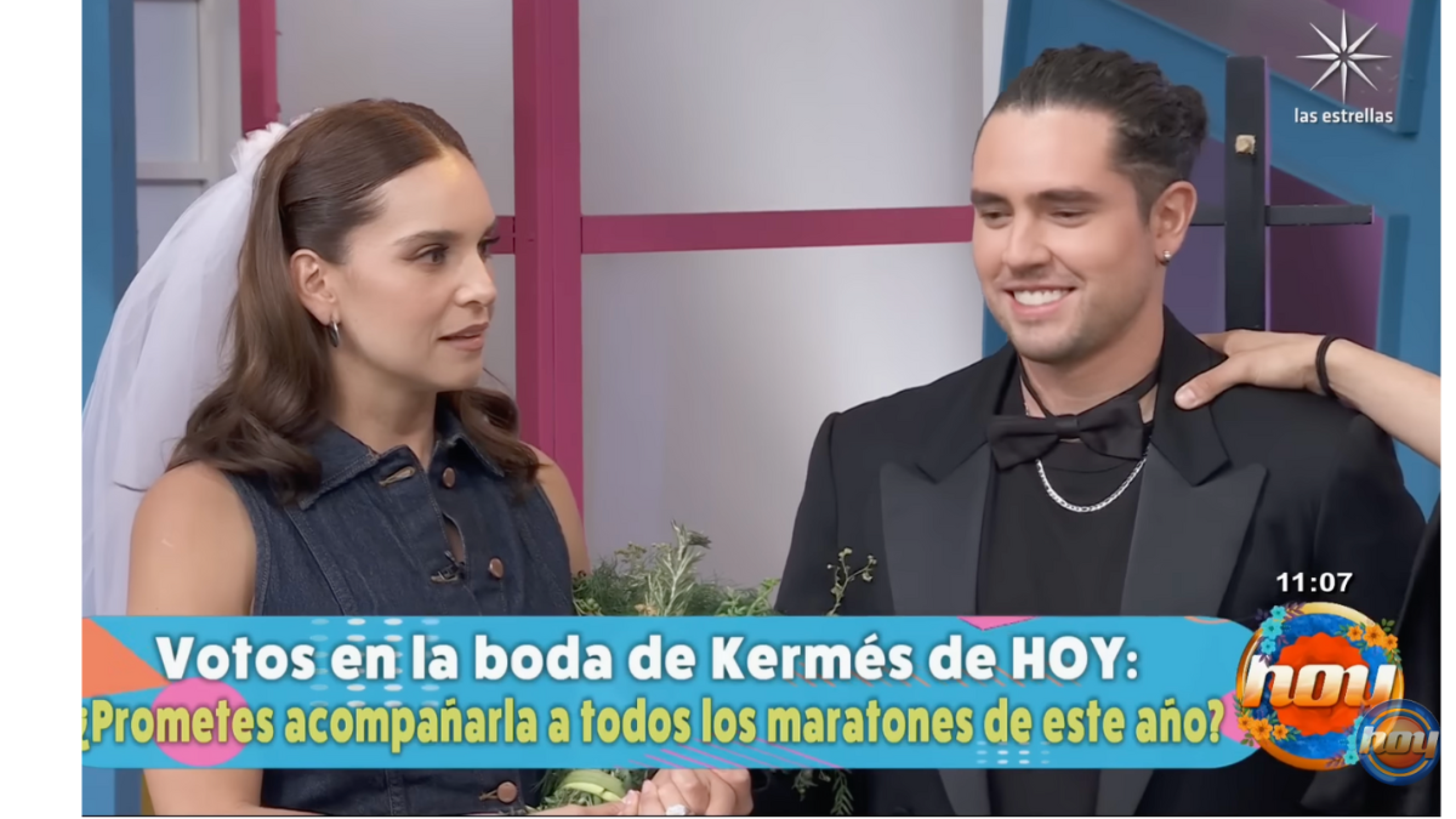 Tania Rincón y Pedro Pereyra se "casaron" en Hoy