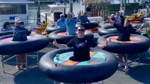 Mesas gigantes para sana distancia