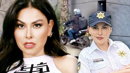 Gaby Ramírez atrapa motociclista