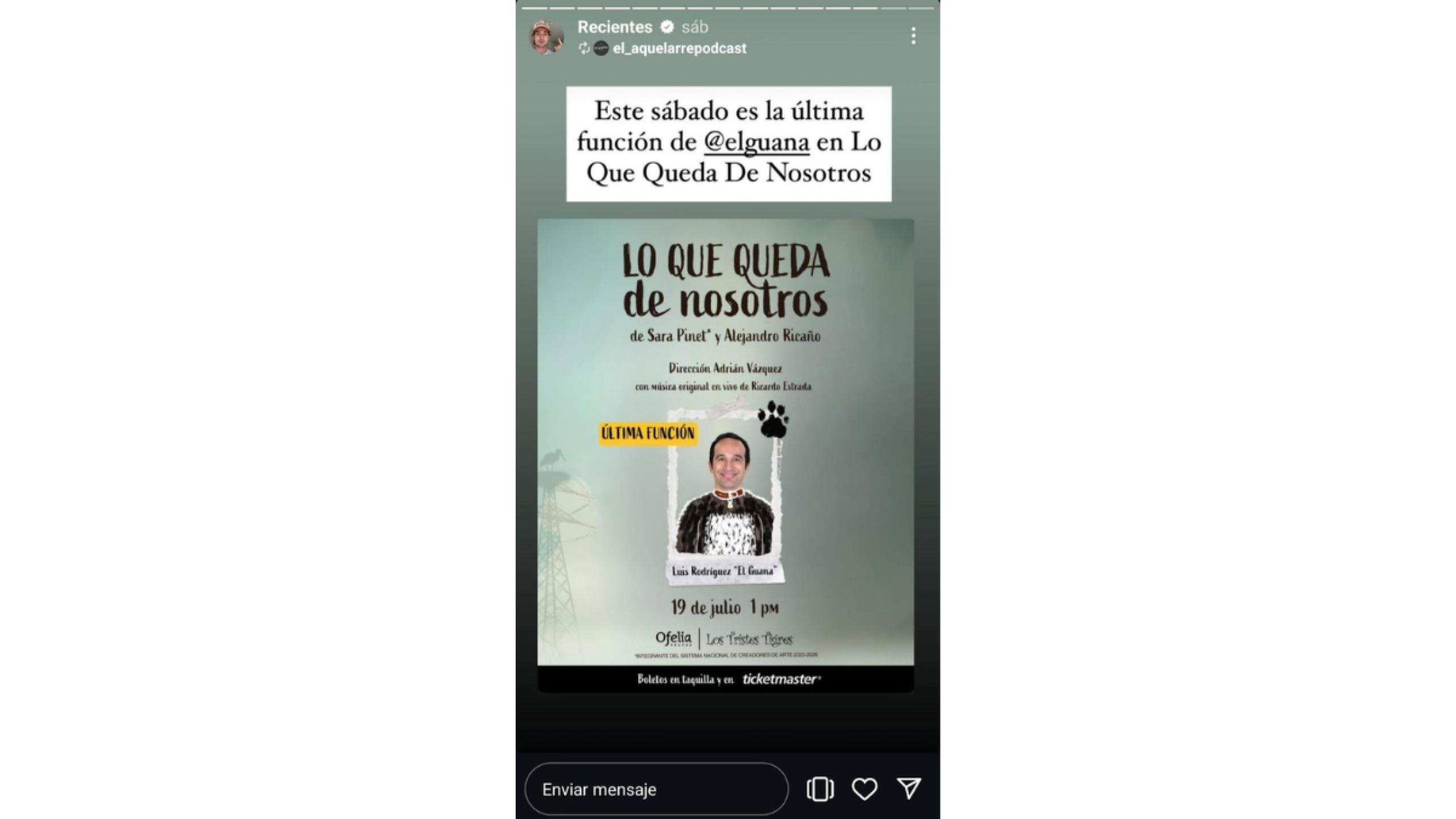 Guana ya no estará en función de obra