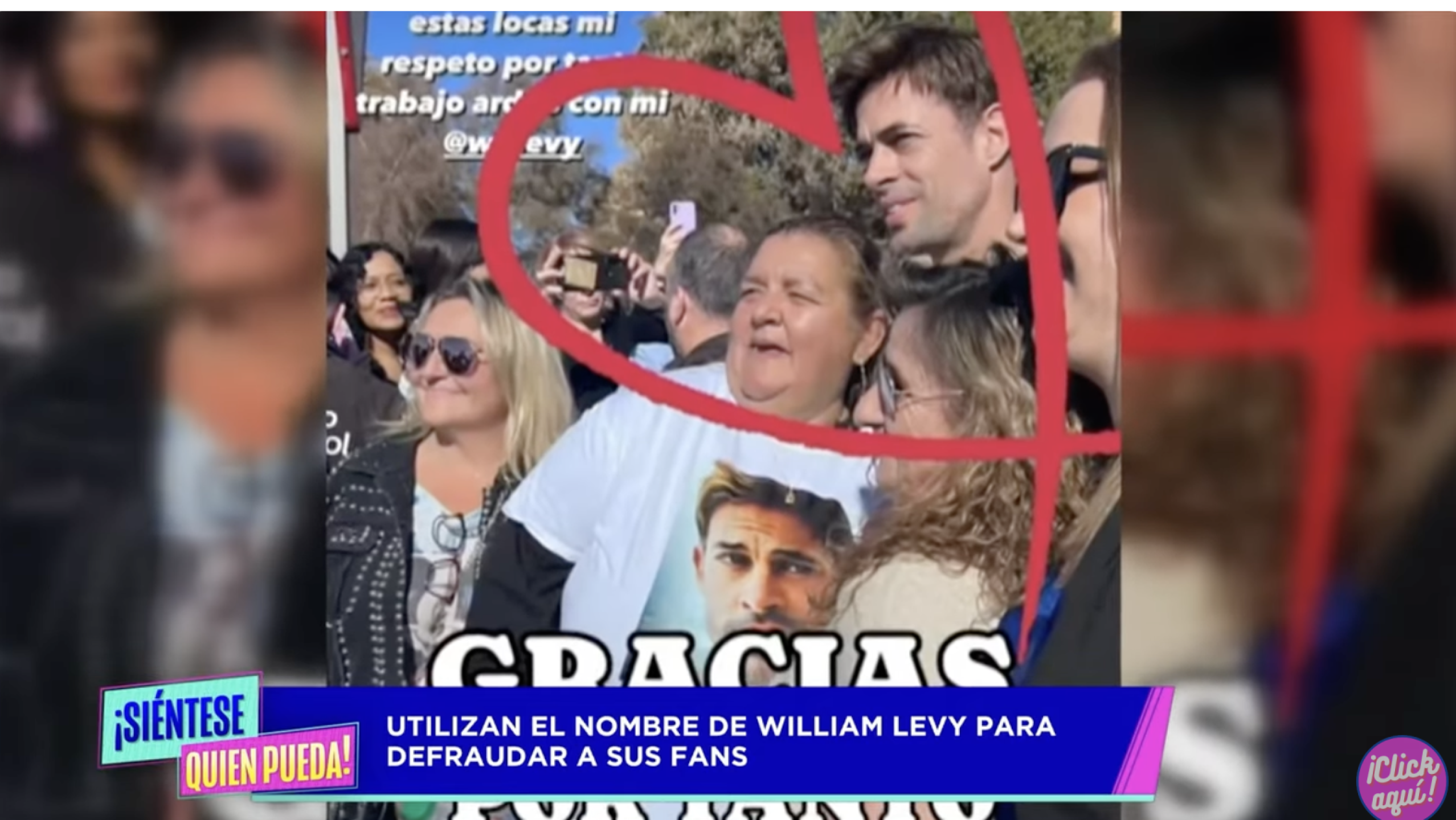 William Levy y Esther presidenta del club de fans