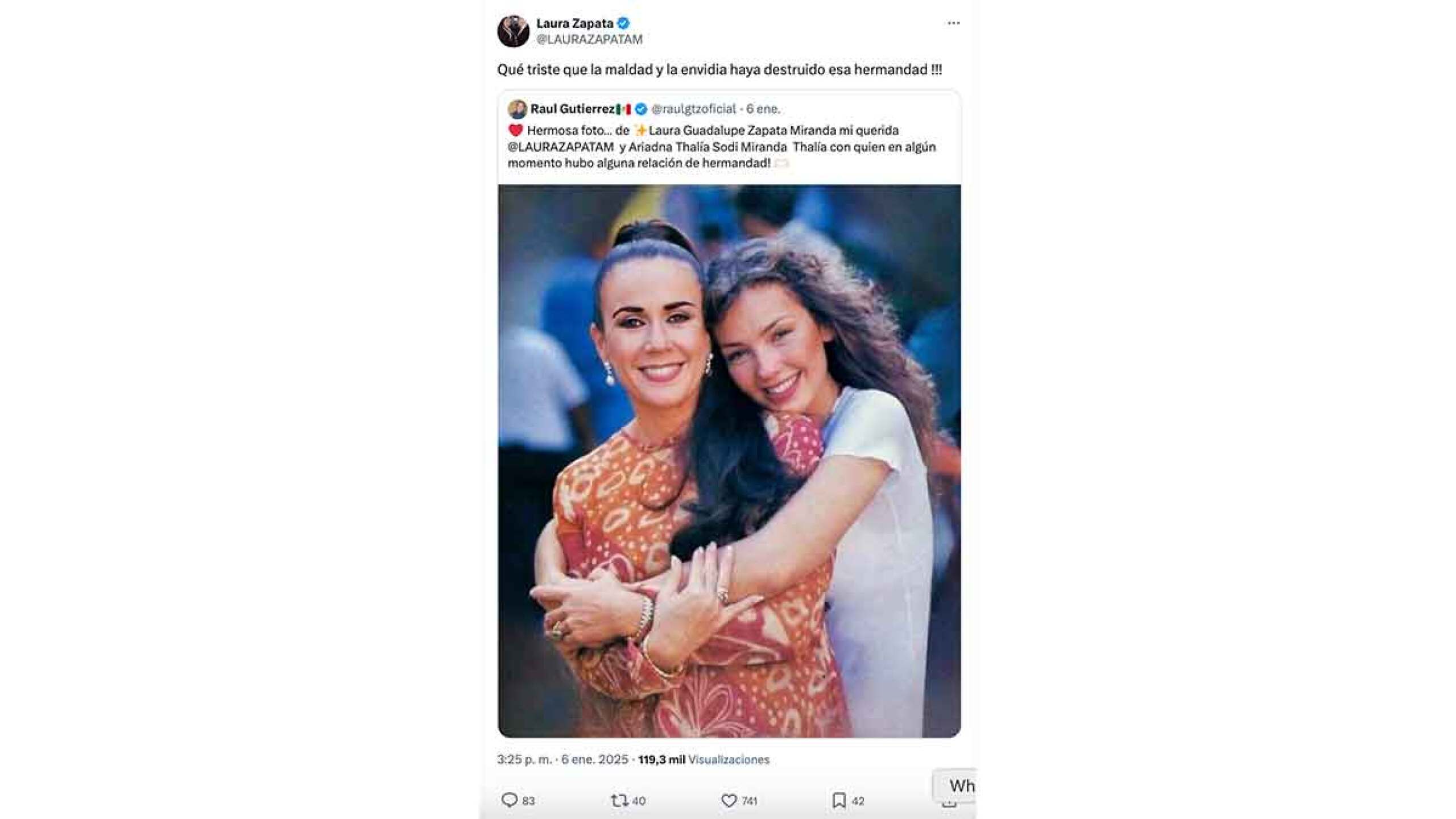 Laura Zapata y Thalía