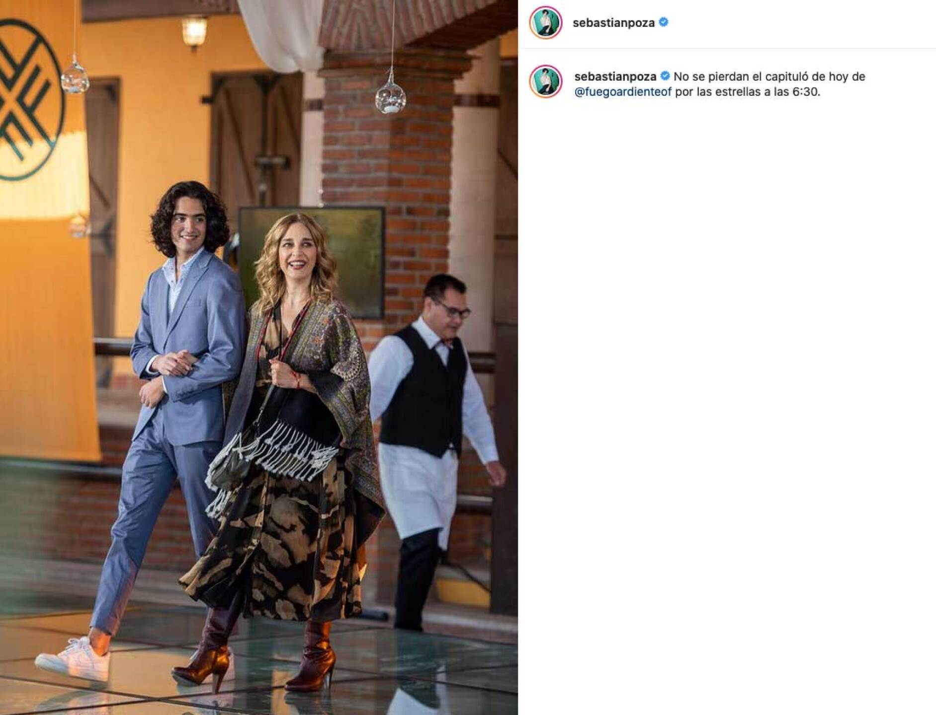 Sebastián Poza será hijo de Victoria Ruffo en una novela