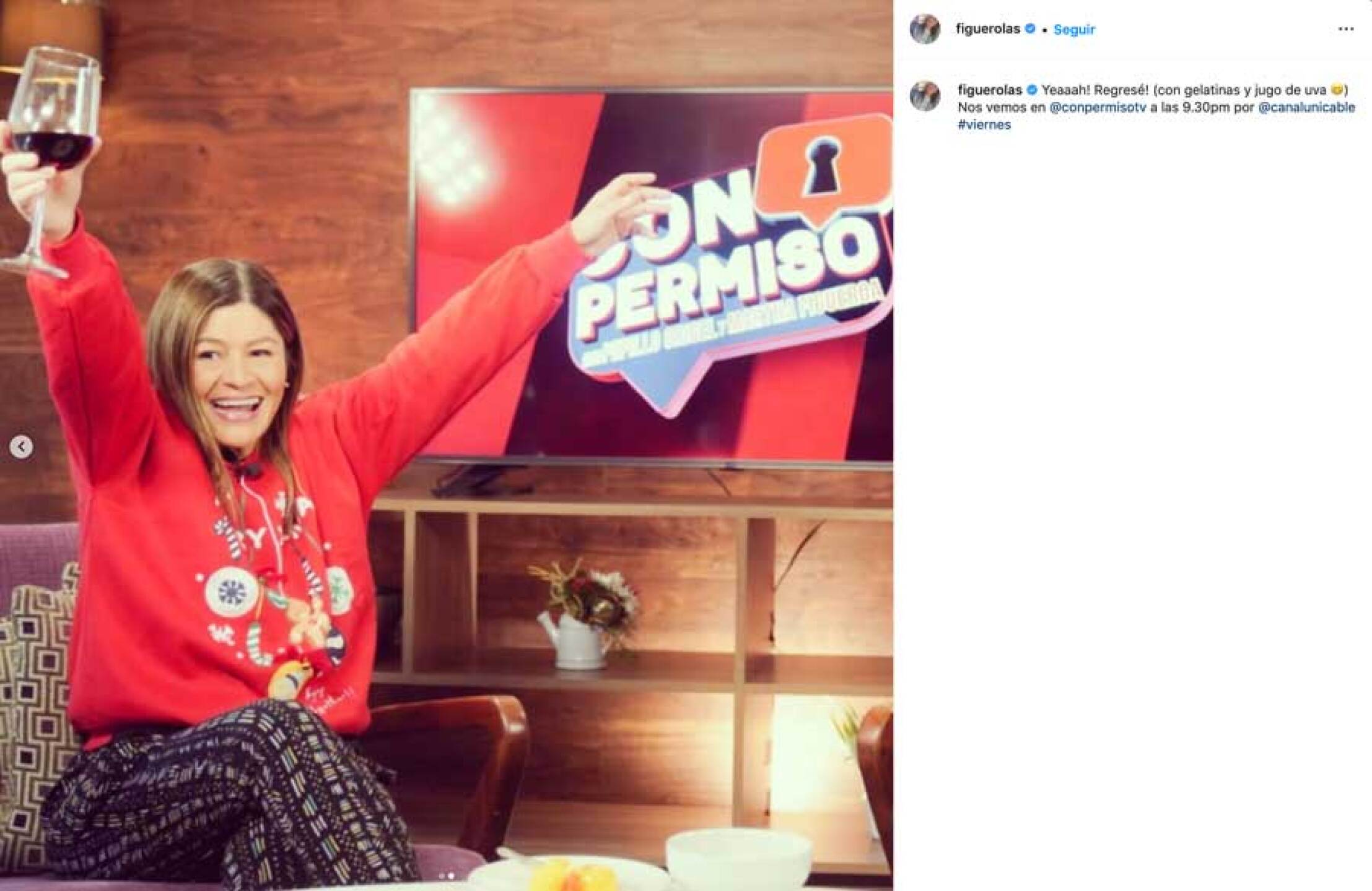 Martha Figueroa tiene que cuidarse tras ser operada