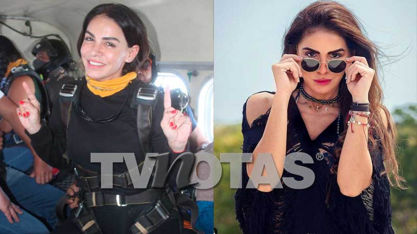 Vanessa Arias se lanzo de paracaidas