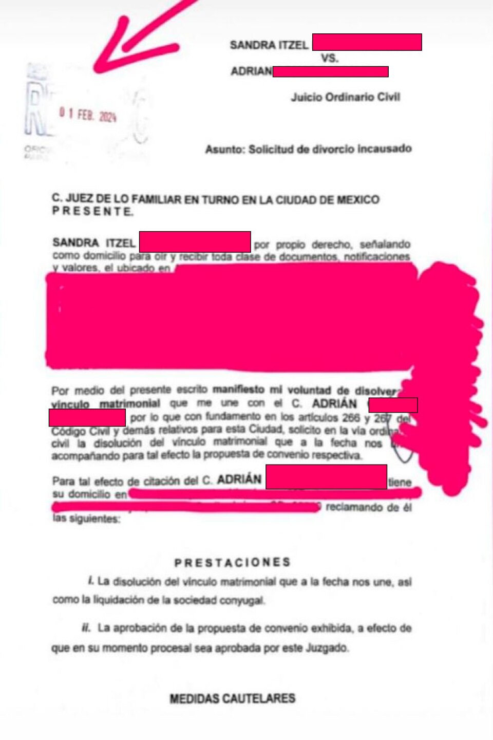 Sandra Itzel revela que ya solicitó el divorcio con Adrián Di Monte