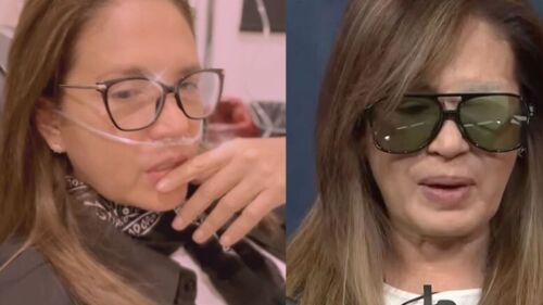 Yolanda Andrade aparece con tanque de oxígeno