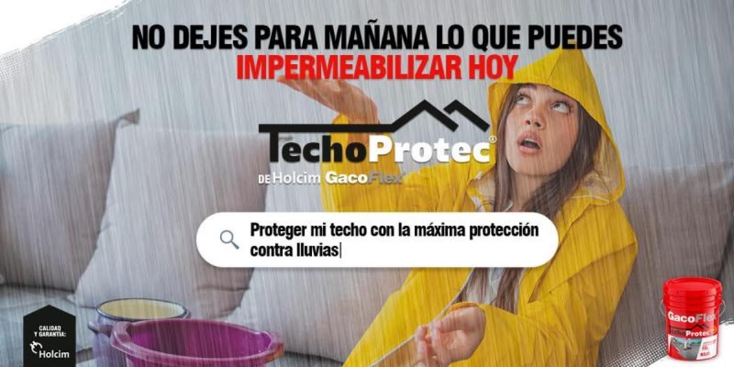 Cuida tu hogar con TechoProtec, la máxima protección contra las lluvias.