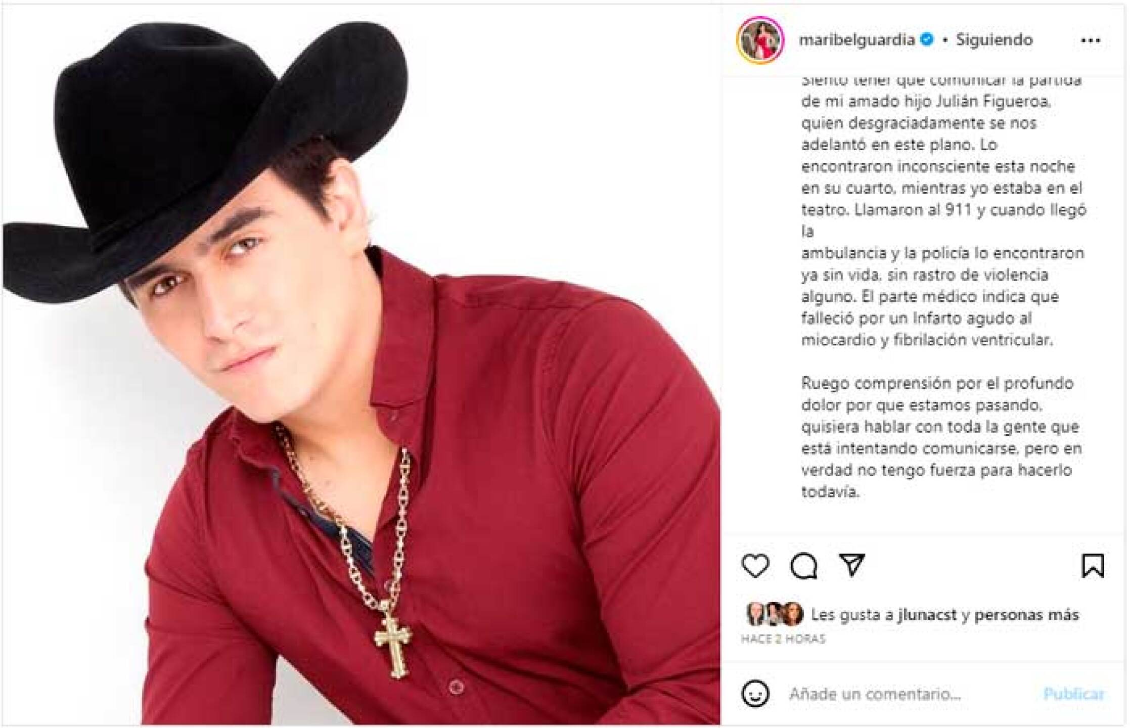 Trasladan el cuerpo de Julián Figueroa a funeraria al sur de la CDMX; así será el funeral