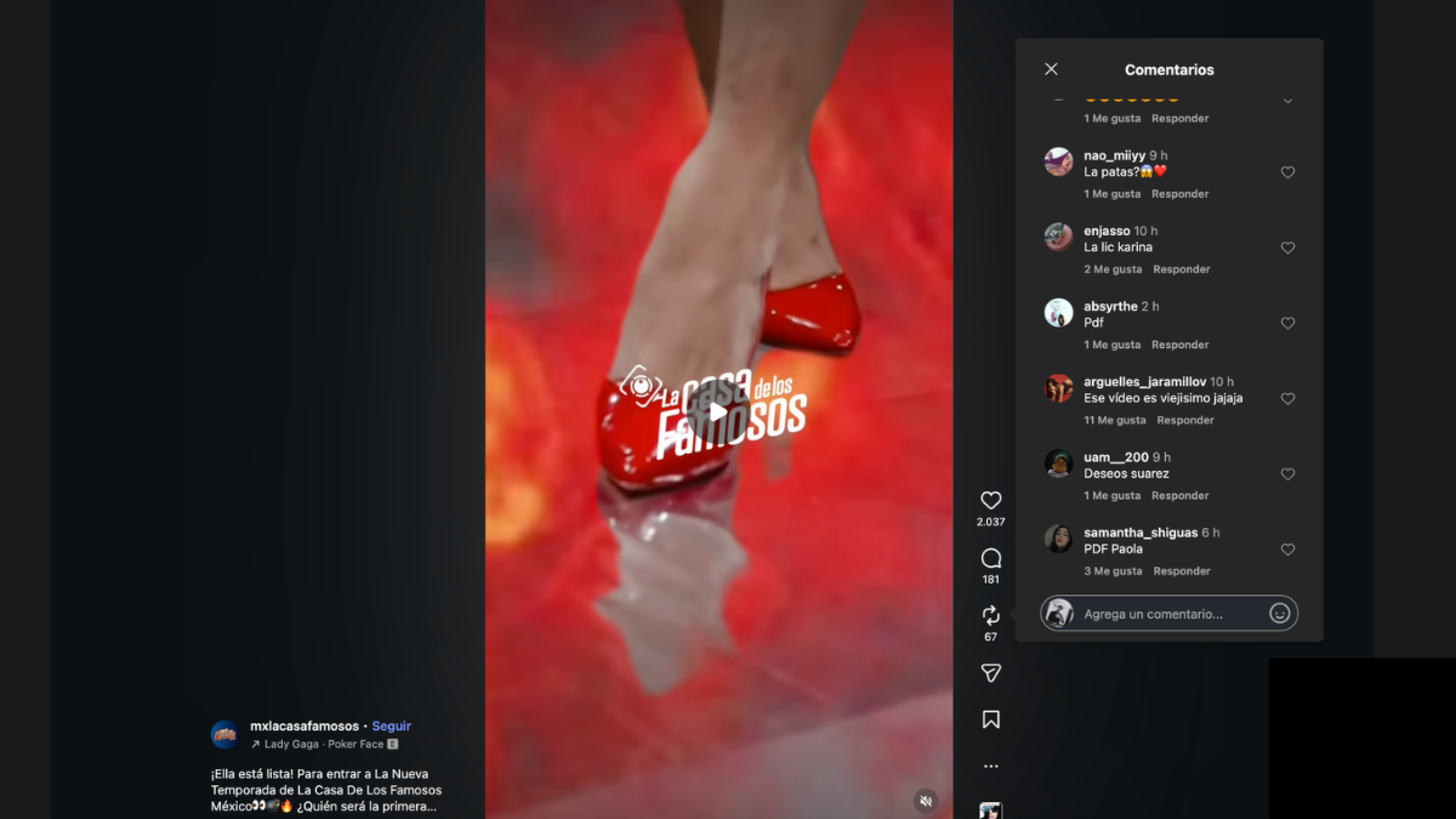 ¿Paola Suárez a La casa de los famosos México?