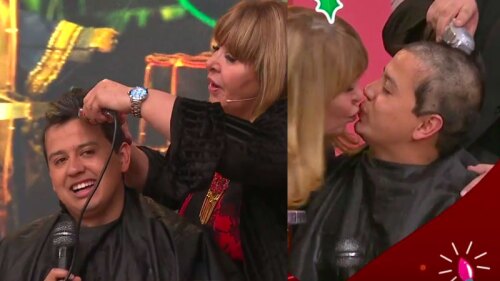 Magda Rodríguez rapa a El Chilero y luego le da apasionado beso en Enamorándonos