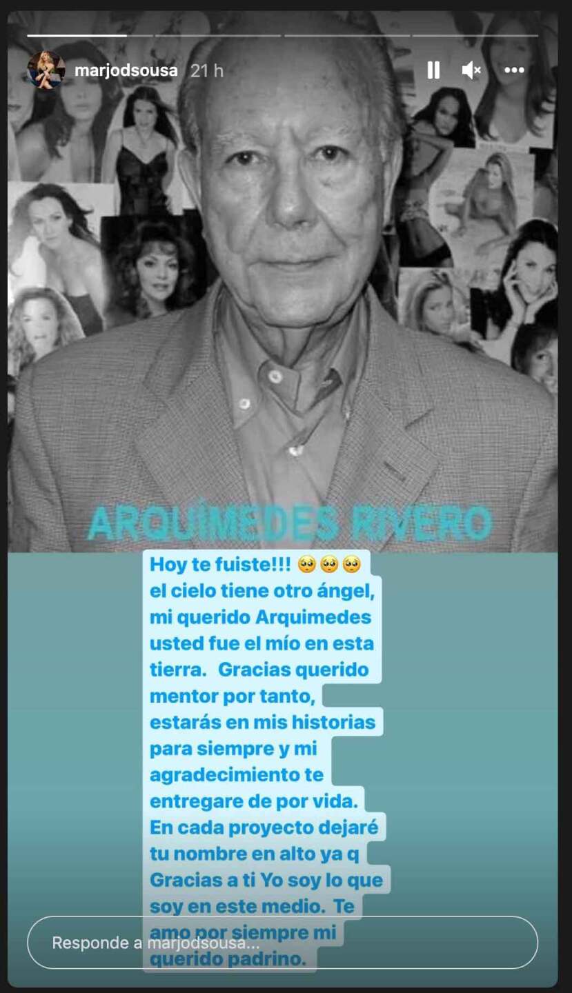 Marjorie de Sousa le dice adiós a un ser querido