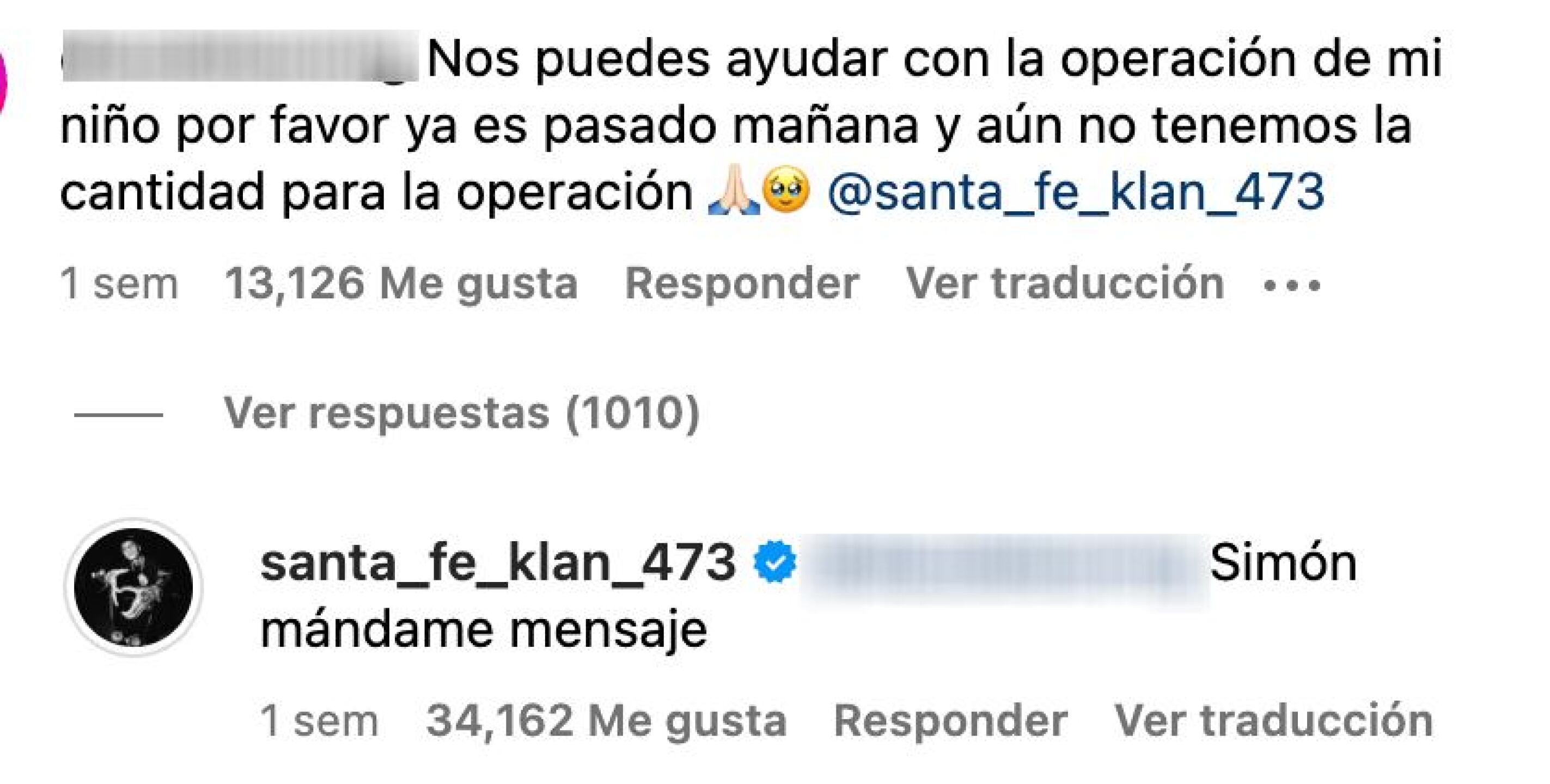 Santa Fe Klan mensaje