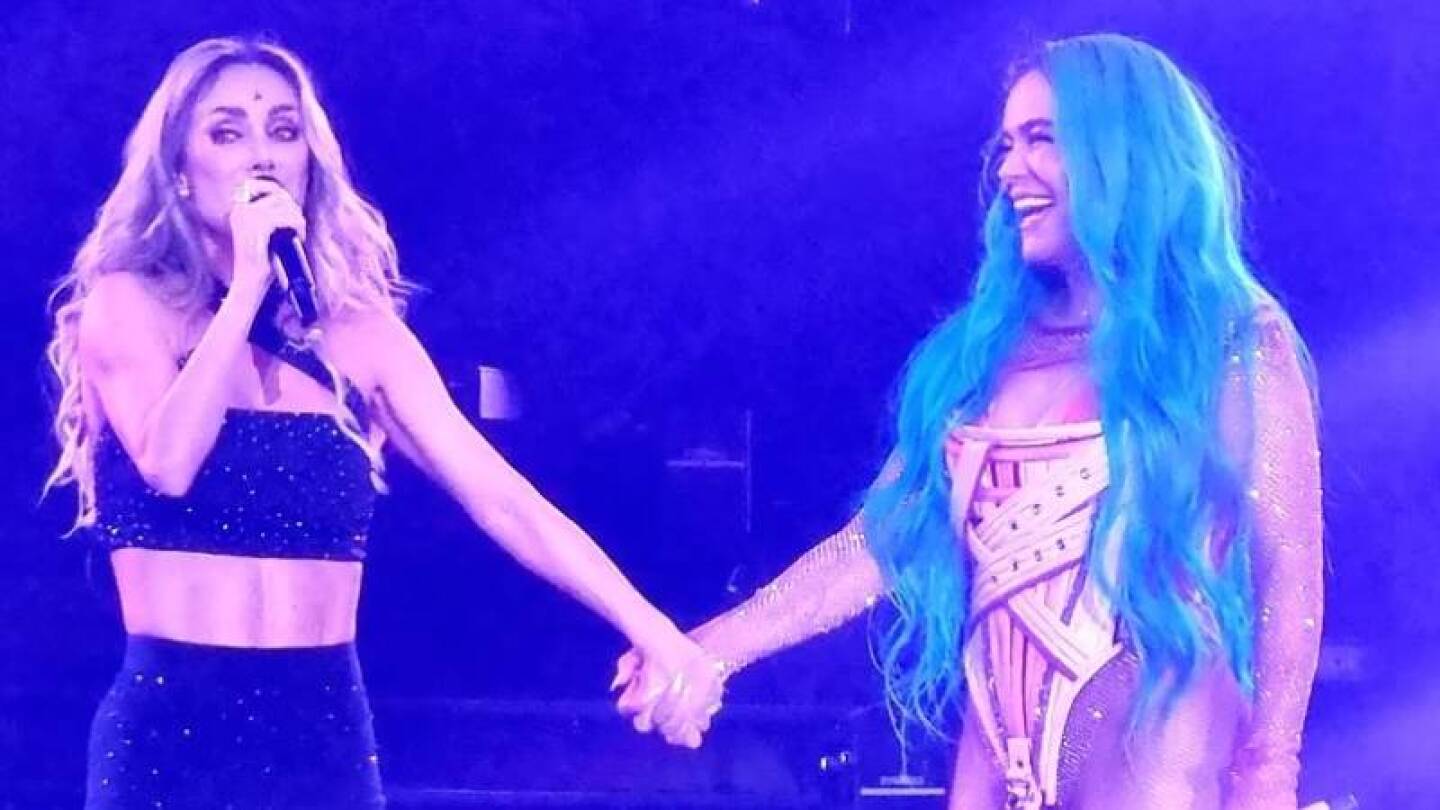 Sueño cumplido: Karol G canta Sálvame junto a Anahí, ex RBD, en concierto