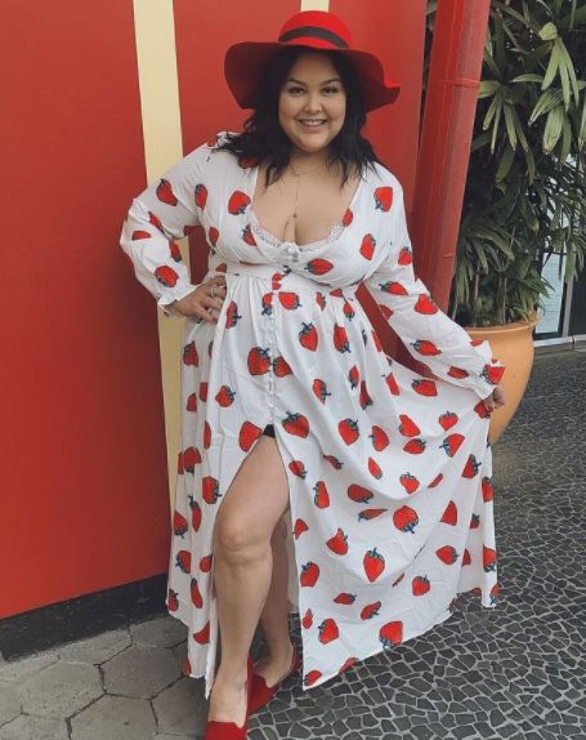 La cantante está feliz.