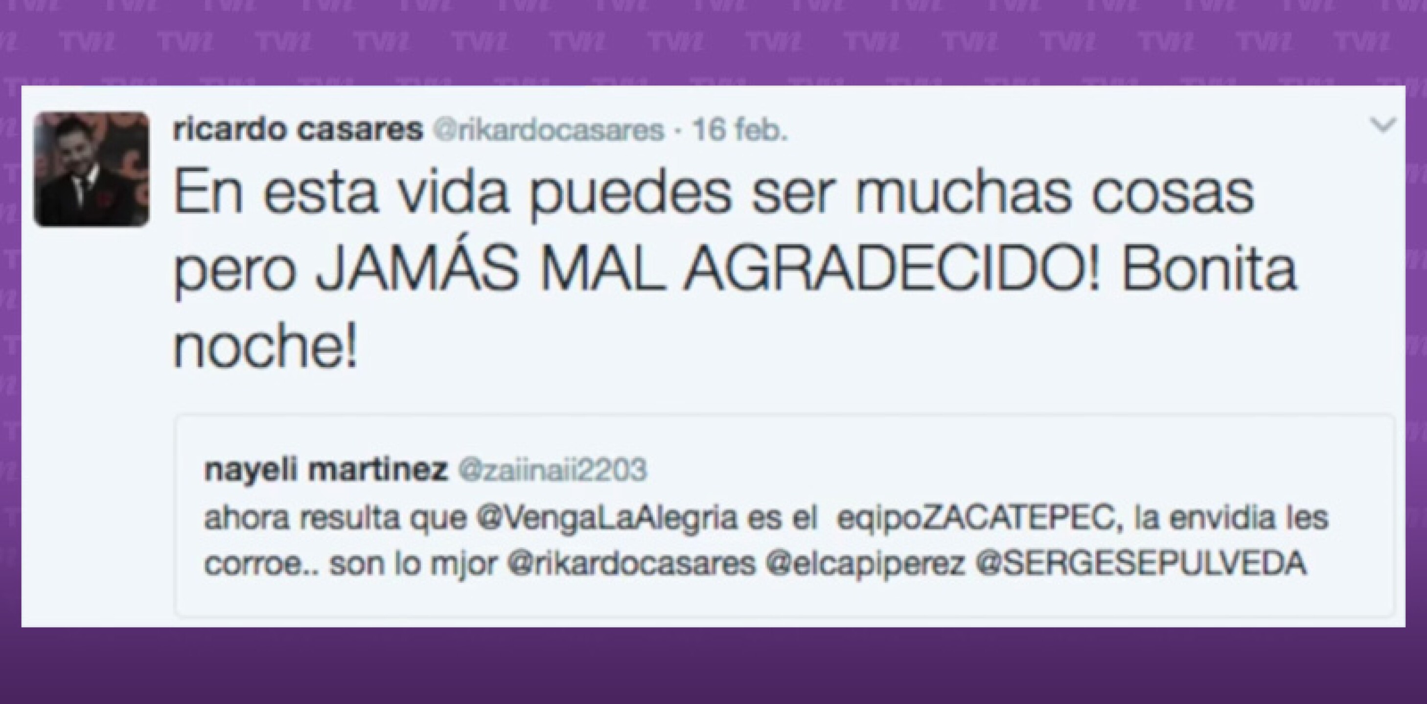 Éste fue el mensaje que le mandó a Fer del Solar.