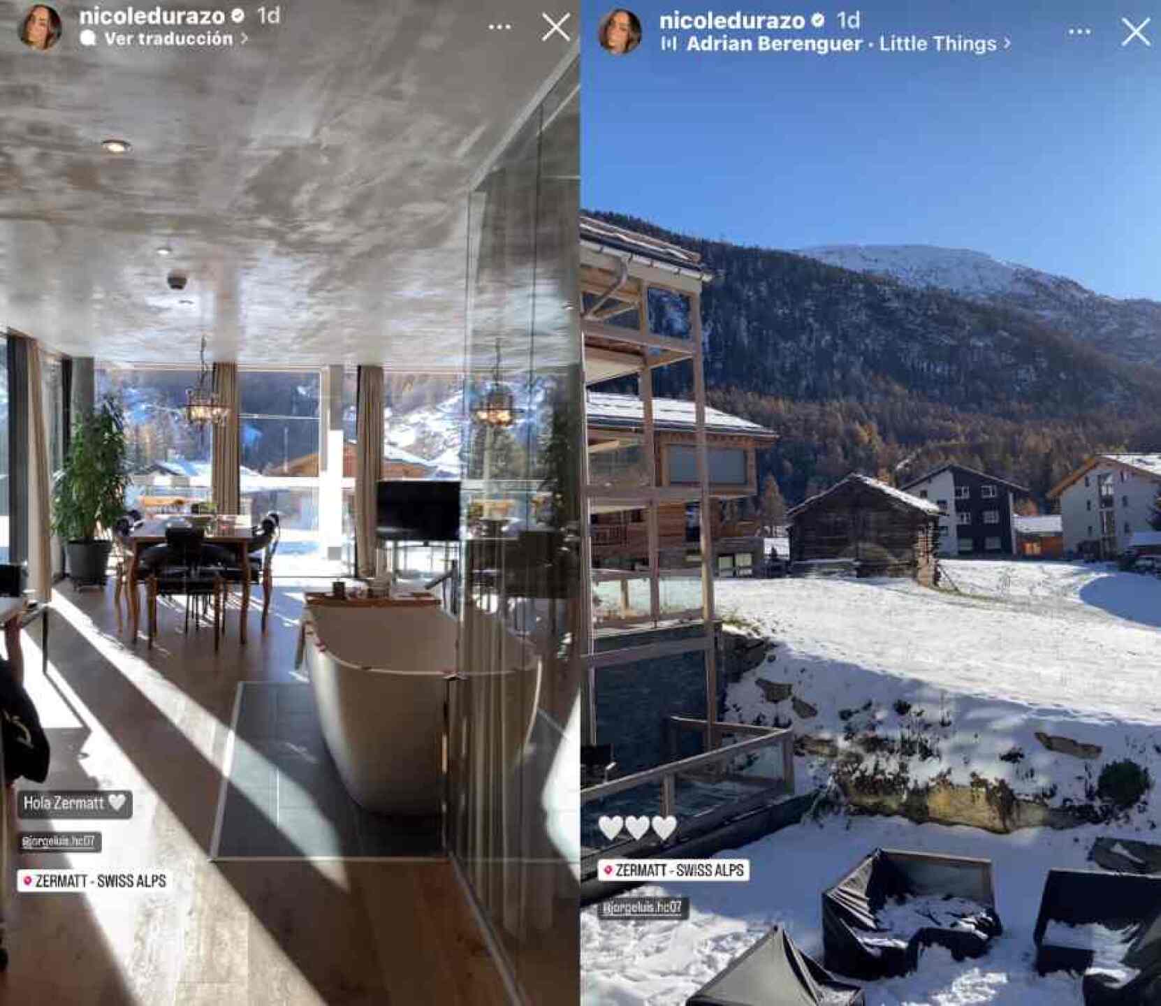 Actriz de Vivan los Niños disfruta luna de miel en los Alpes Suizos tras boda en Acapulco