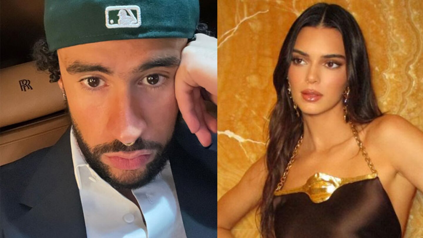 Foto de Kendall Jenner y Bad Bunny juntos besándose en antro