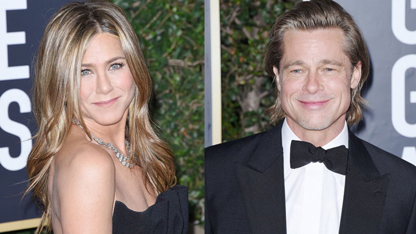 Jennifer Aniston es captada ‘babeando’ por Brad Pitt durante los Golden Globes