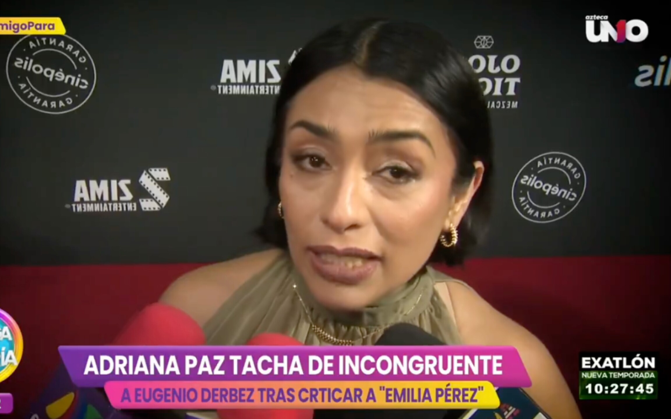 Adriana Paz exhibe a Eugenio Derbez