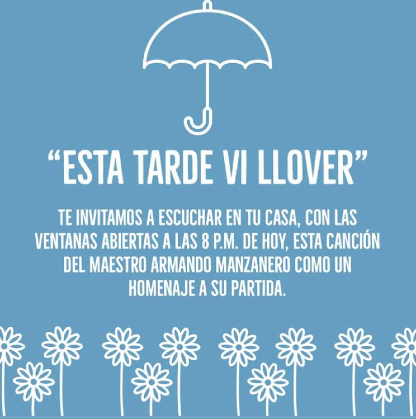 esta tarde vi llover armando manzanero