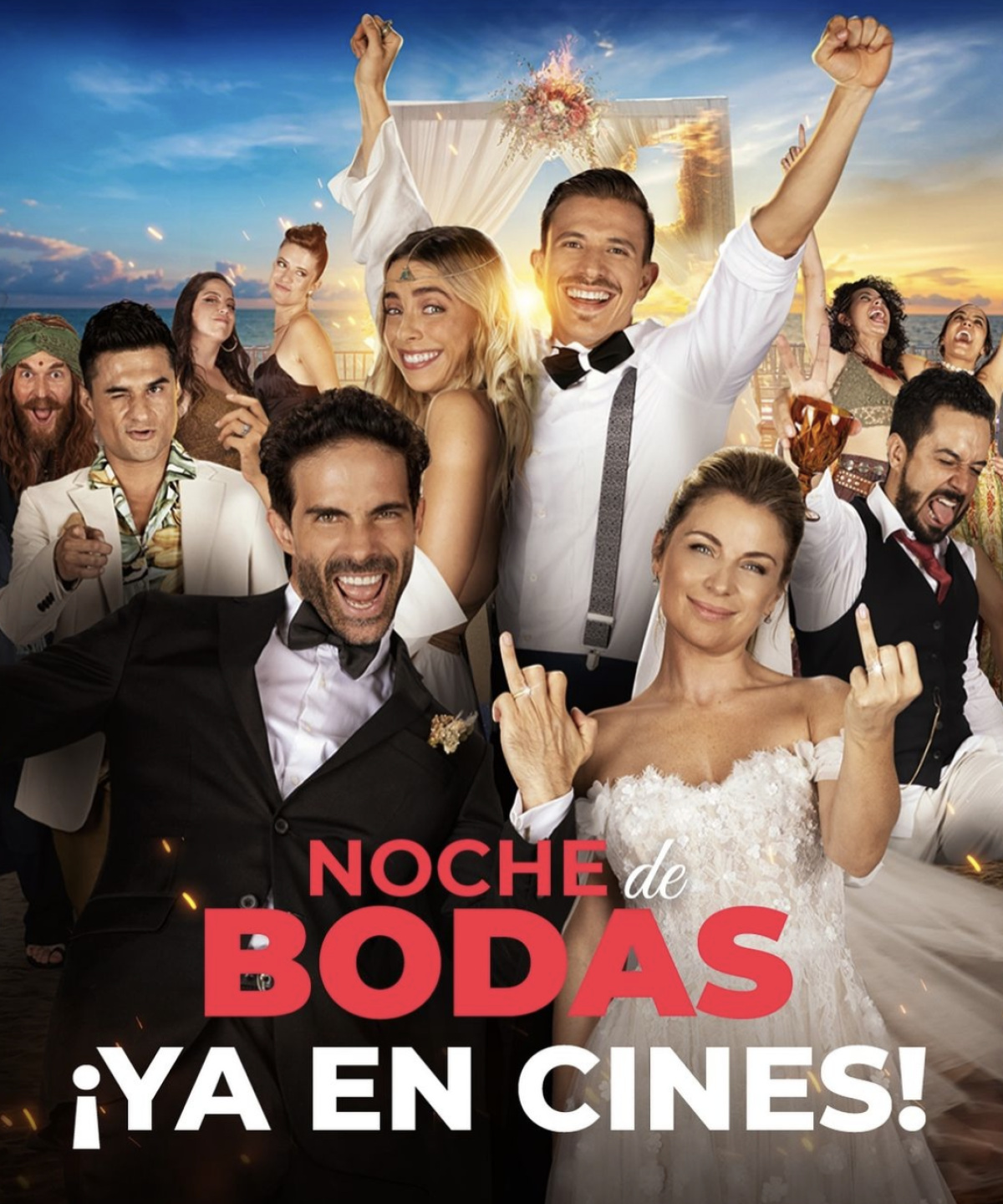 Película Noche de bodas con Osvaldo Benavides y Ludwika Paleta