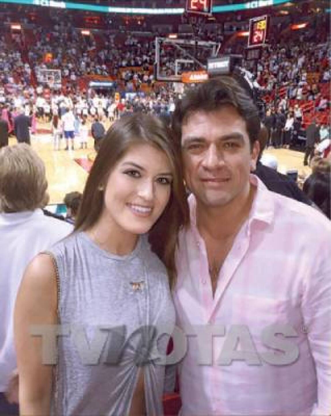 Gaby Cataño y su padre