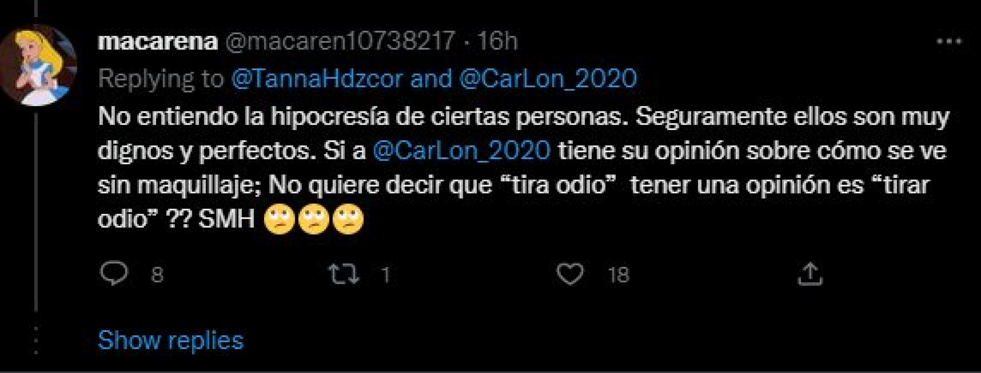 Defiende a la tuitera